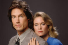 The Bold and the Beautiful - Ronn Moss (as Ridge Forrester) and Joanna Johnson (as Caroline Spencer)