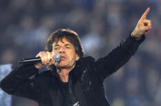 Mick Jagger of the Rolling Stones performs at halftime during Super Bowl XL
