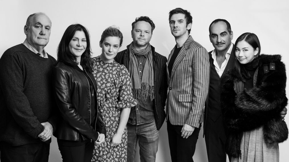 Legion cast: Jeph Loeb, Lauren Shuler-Donner, Rachel Keller, Noah Hawley, Dan Stevens, Navid Negahban and Lauren Tsai
