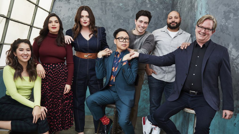 Superstore cast: Nichole Bloom, America Ferrera, Lauren Ash, Nico Santos, Ben Feldman, Colton Dunn and Mark McKinney