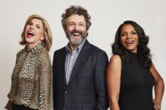 The Good Fight cast: Christine Baranski, Michael Sheen. and Audra McDonald