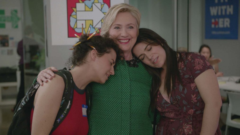 Hillary Clinton appears on Broad City