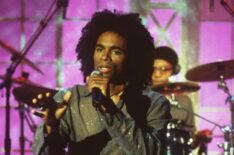 Fab Morvan of Milli Vanilli performs on the Roseanne Show