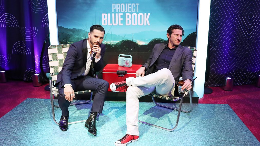 Michael Malarkey and Wil Willis attend the 2019 A+E Networks Upfront