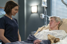 Caterina Scorsone and Arielle Hader in Grey's Anatomy