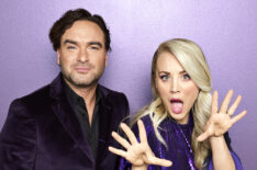 Johnny Galecki and Kaley Cuoco