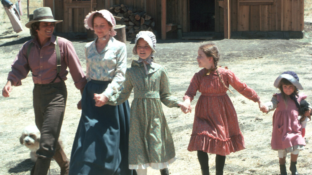 Michael Landon, Karen Grassle, Melissa Sue Anderson, Melissa Gilbert, and Lindsay/Sidney Greenbush in 'Little House on the Prairie'