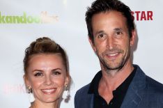 Sara Wells and Noah Wyle attend the premiere of Broken Star