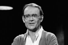 Buck Henry during the monologue in season 4 of Saturday Night Live