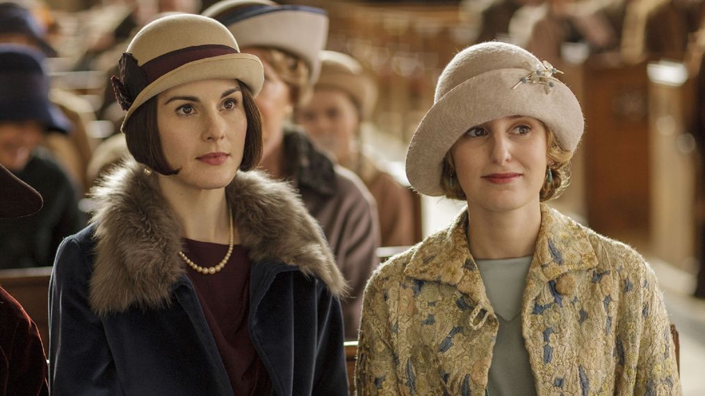 Downton Abbey - Michelle Dockery as Lady Mary and Laura Carmichael as Lady Edith