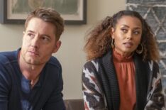 Justin Hartley as Kevin Pearson, Melanie Liburd as Zoe in This Is Us - Season 3