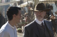 Henry Garrett as Pete McCullough and Pierce Brosnan as Eli McCullough in The Son - Season 2, Episode 1