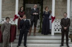 Caleb Burgess as Jonas McCullough, Shane Graham as Charles McCullough, Sydney Lucas as Jeannie McCullough, Pierce Brosnan as Eli McCullough, Jess Weixler as Sally McCullough, David Wilson Barnes as Phineas McCullough in The Son - Season 2, Episode 2