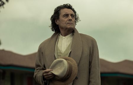 Ian McShane and Sakina Jaffrey in American Gods - Season 2