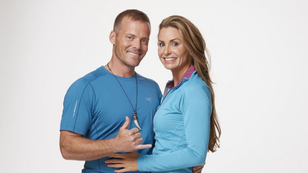 Colin Guinn and Christie Woods in The Amazing Race