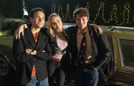 Troy Gentile, AJ Michalka, Brett Dier in The Goldbergs