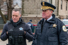 Jason Beghe as Sgt. Hank Voight, John C. McGinley as Brian Kelton in Chicago P.D. - Season 6