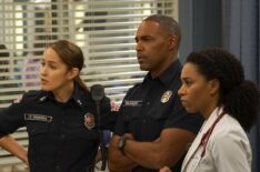 Jaina Lee Ortiz, Jason George, Kelly McCreary in Grey's Anatomy