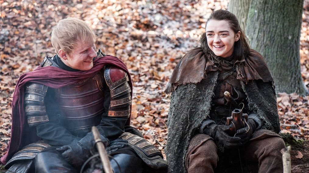 Ed Sheeran in Game of Thrones with Maisie Williams - Season 7, Episode 1