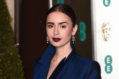 Lily Collins attends the EE British Academy Film Awards Gala Dinner - Red Carpet Arrivals