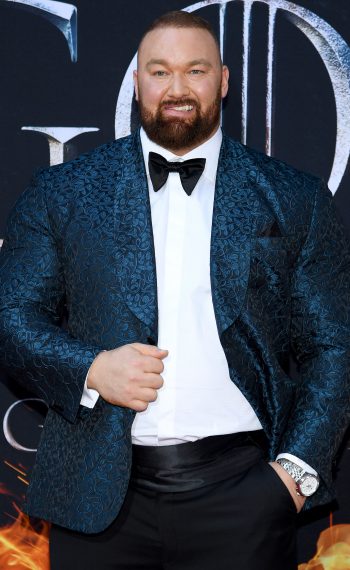 Hafthor Julius Bjornsson attends the 'Game Of Thrones' Season 8 Premiere