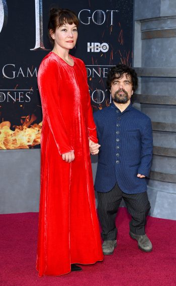 Peter Dinklage and Erica Schmidt attend the 'Game Of Thrones' Season 8 Premiere