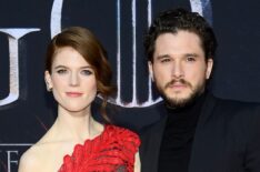 Rose Leslie and Kit Harington attend the 'Game Of Thrones' Season 8 Premiere