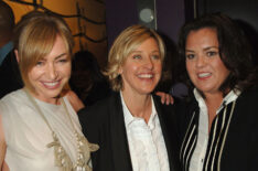 Portia de Rossi, Ellen DeGeneres, and Rosie O'Donnell at the 33rd Annual Daytime Emmy Awards