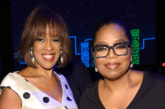 Gayle King and Oprah Winfrey and the Robin Hood Foundation's 2016 Benefit