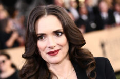 Winona Ryder backstage at the 24th Annual Screen Actors Guild Awards