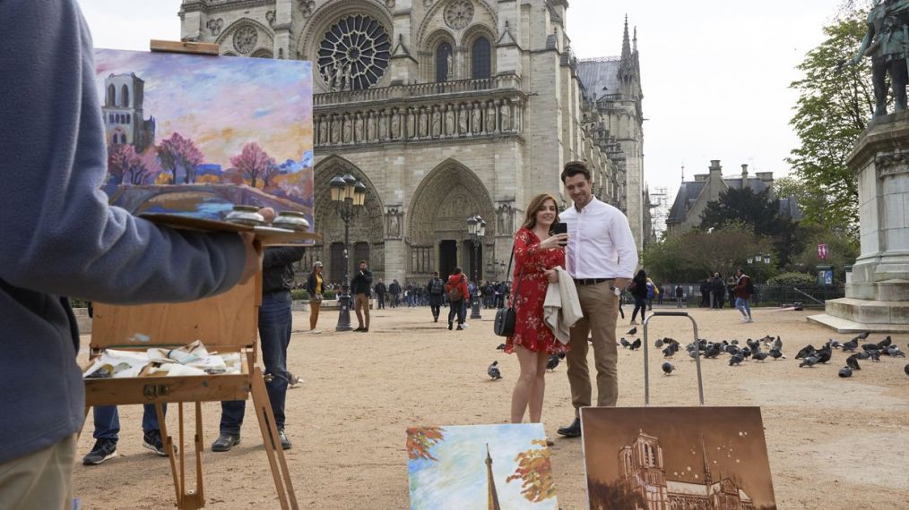 Jen Lilley and Dan Jeannotte in Paris, Wine & Romance