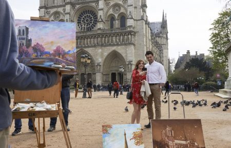 Jen Lilley and Dan Jeannotte in Paris, Wine & Romance