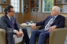 Ben Mankiewicz with Ted Turner