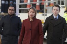 Sanjeev Bhaskar, Nicola Walker, and Lewis Reeves in Unforgotten - Season 3