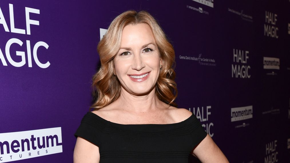 Angela Kinsey attends the premiere of 'Half Magic'