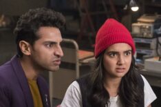 Karan Soni and Geraldine Viswanathan in Miracle Workers