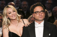 Penny (Kaley Cuoco) and Leonard Hofstadter (Johnny Galecki) in The Big Bang Theory - 'The Stockholm Syndrome'