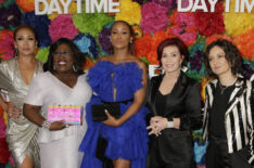 The Talk hosts Carrie Ann Inaba, Sheryl Underwood, Eve, Sharon Osbourne, and Sara Gilbert at The 46th Annual Daytime Emmy Awards