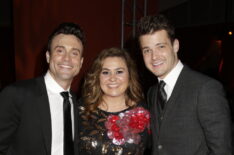 Daniel Goddard, Angelica McDaniel, and Michael Mealor attend The 46th Annual Daytime Emmy Awards