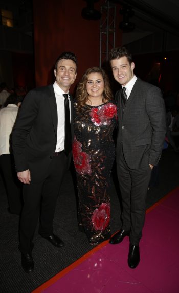 Daniel Goddard, Angelica McDaniel, and Michael Mealor attend The 46th Annual Daytime Emmy Awards