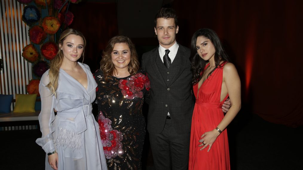 Hunter King, Angelica McDaniel, Michael Mealor, and Sasha Calle at The 46th Annual Daytime Emmy Awards