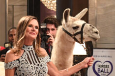 Lynn Herring and a llama in General Hospital