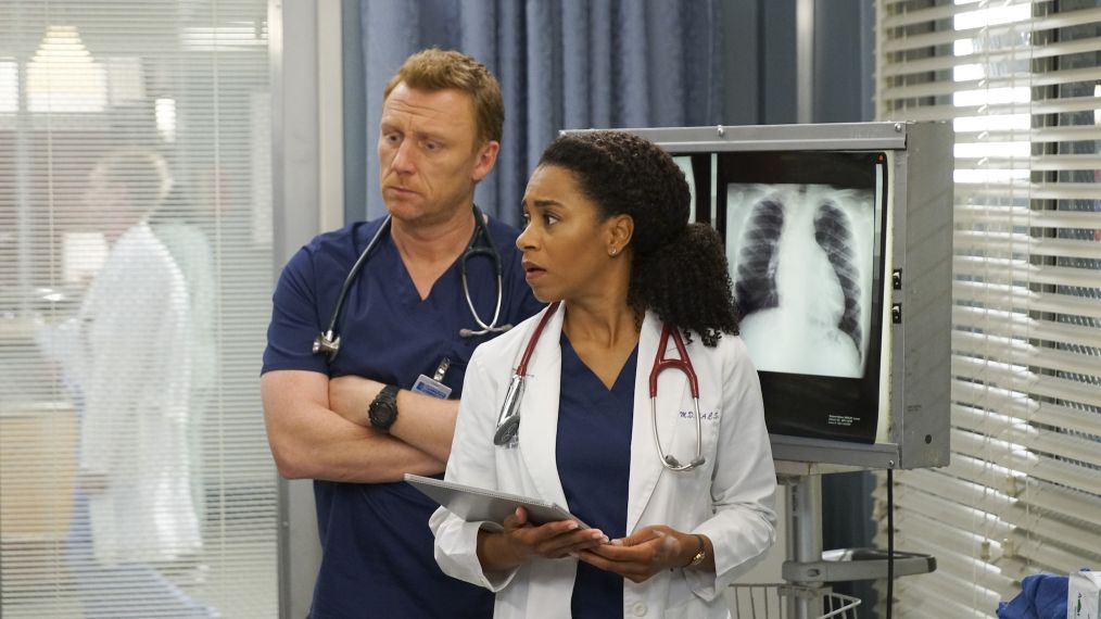 Kevin McKidd and Kelly McCreary in Grey's Anatomy