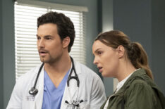 Giacomo Gianniotti and Camilla Luddington in Grey's Anatomy