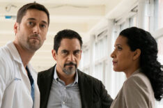 Ryan Eggold as Dr. Max Goodwin, José Zúñiga as Louis 'Lou' Navarro, Zabryna Guevara as Dora in New Amsterdam