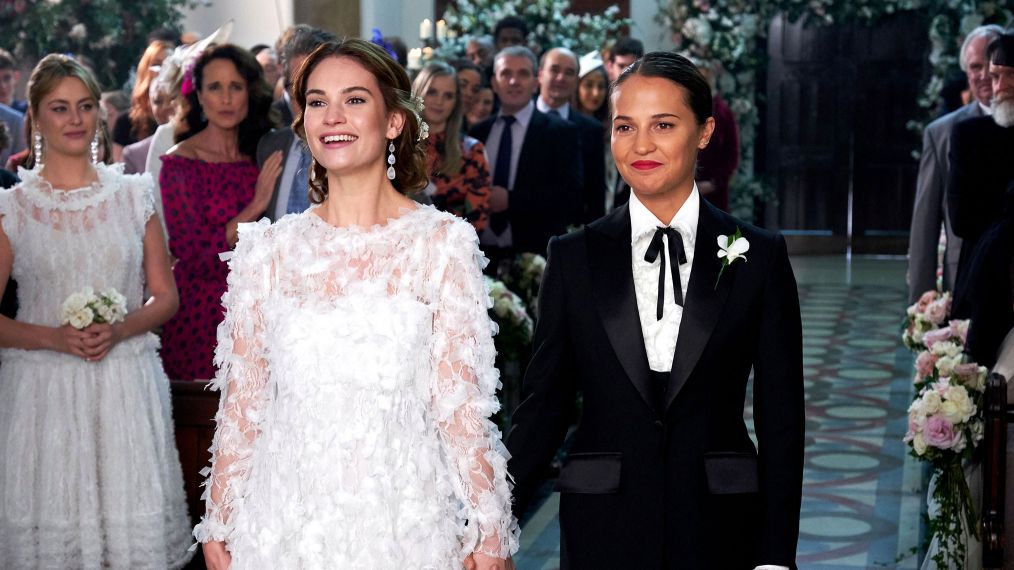 On Red Nose and a Wedding - Lily James and Alicia Vikander