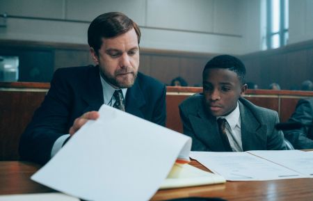 When They See Us - Joshua Jackson as Mickey Joseph and Caleel Harris as Young Antron McCray