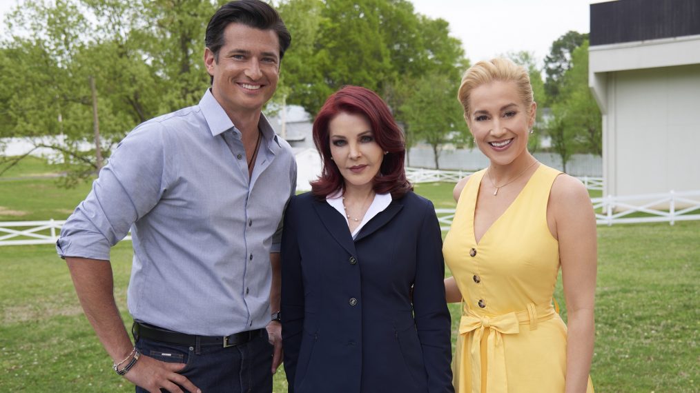 Wes Brown, Priscilla Presley, and Kellie Pickler in Wedding At Graceland
