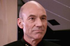 Patrick Stewart as Captain Jean-Luc Picard in Star Trek Next Generation