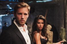 Matt Barr as Danny McNamara and Sofia Pernas as Lexi Vaziri in Blood and Treasure